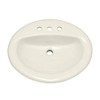 PROFLO PF20174 Rockaway 20-1/2" Oval Vitreous China Drop In Bathroom
