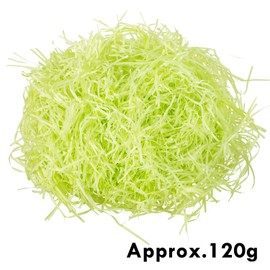 Whaline Basket Grass Craft Shredded Tissue Raffia Gift Filler Paper Shreds for DIY Gift Packaging Easter Basket Filling Egg Stuffer Party Supplies Accessories Decoration, 120g, 4 Oz (Light Green)