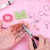 Audab 360Pcs Keychain Bulk, 120Pcs Keychain Rings with Chain and