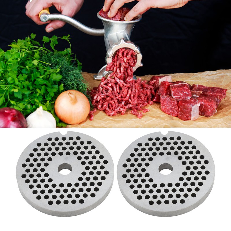 Stainless Steel Meat Grinder Plate Discs Blades Replacement 3mm Round