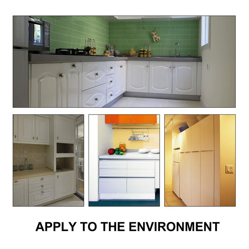 DOITOOL 4 Pack Back Mount Finger Edge Pull Concealed Handles