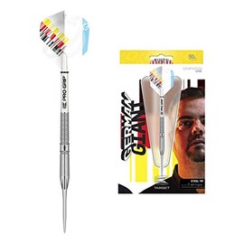 Target Darts Gabriel Clemens 21G 90% Tungsten Steel Tip Darts Set, Silver