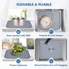 2 Pack 13.7"x 11.7" Bestjing Silicone Kitchen Sink Protector Mat
