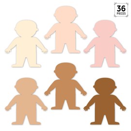 CTP Multicultural People 6" Cut-Outs Learning Décor Accents for Classroom Diversity (Creative Teaching Press 10592)