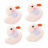 SUPVOX 4pcs Handmade Felt Goose Decorations Cute Needle Felted Animal