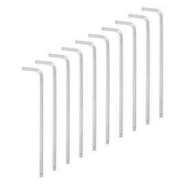 HARFINGTON 10pcs Ball End Hex Key Wrench 5/32" L-Shape Long Arm Hexagon SAE Wrenches Chrome Vanadium Steel Repairing Tool for Home Repair
