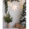 BRUBAKER 60 cm Paper Christmas Star for Hanging - LED