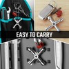 DURATECH 4 Way Sillcock Key with Bit, Multi-functional Water Key,