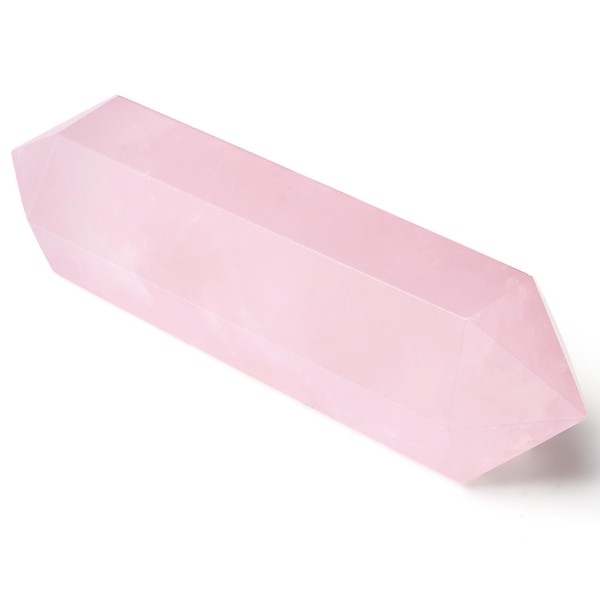 QINJIEJIE 6-7 cm Rose Quartz Stones Hexagonal Gemstones Healing Stones