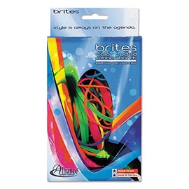 Alliance Rubber Products - Rubber Bands, 1-1/2 oz., BE/OE/YW/LE/PE/PK - Sold as 1 BX - Brites Hot-Color Rubber Bands are color-coded by size for quick, easy use. Feature #16 Blue, #18 Orange, #19 Yellow, #32 Lime, #33 Purple and #64 Pink. Rubber bands co