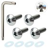 RENPA Titanium Alloy License Plate Bolt Smart Design Vehicle Inspection