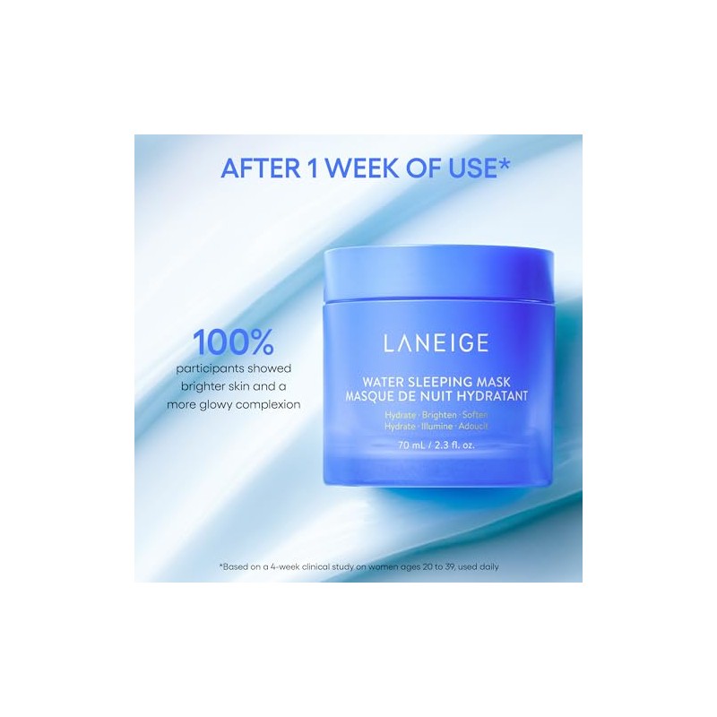 LANEIGE Water Sleeping Mask 70ml: Hydrating Korean Overnight Mask with