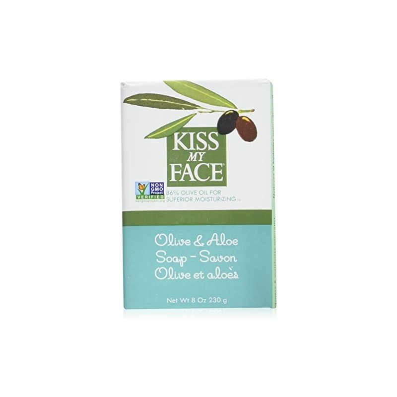 Pack of 6 x Kiss My Face Bar Soap Olive