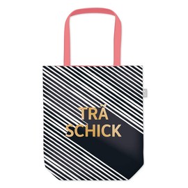 Graphics Workshop Women's Shopping Bag with Funny Slogan Foldable Lightweight Bag Black