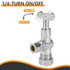 10-PCs HeSun Loose Key Angle Stop Valve, 1/2" Nominal (5/8"OD)