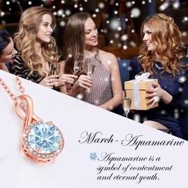 LAVUMO Women's Necklace Silver Rose Gold Chain Women's Jewellery Gifts for Women Girlfriend Wife MaMa for Birthday Christmas Valentine's Day Mother's Day Hypoallergenic Silver Jewellery, Sterling