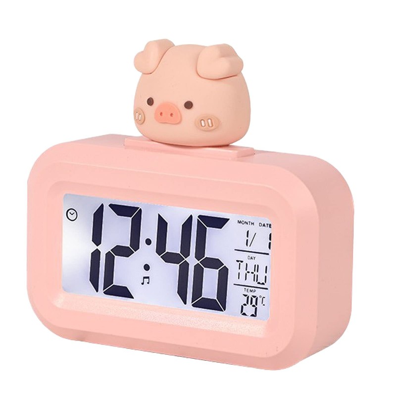 Kids Alarm Clock, Cute Digital Electronic Alarm Alarm Clocks Bedside