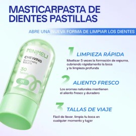 Minimeli Pasta De Dientes Sólidas Fresco Gránulos Enjuague