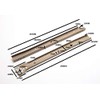 2 x Beige Metal Self Locking Drawer Runners 300mm