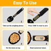1 Unit Black Digital Spoon Scale, Precise Measurement, Hold and