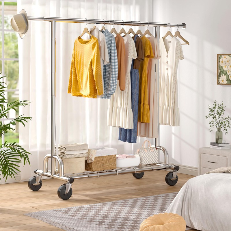 Raybee Heavy Duty Clothes Rack, Clothing Racks for Hanging Heavy