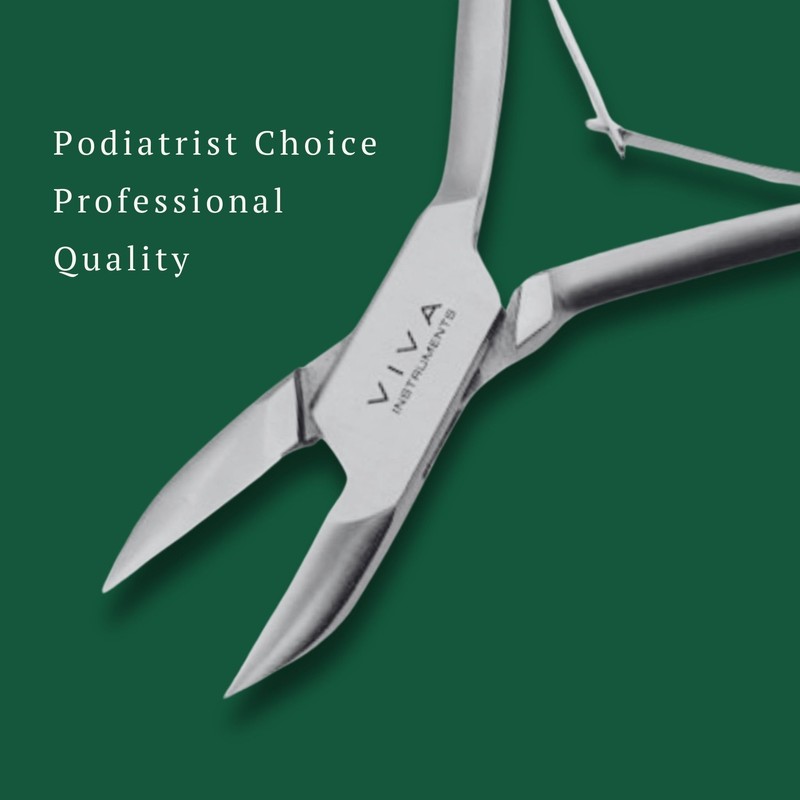 Precision Cut Chiropodist Toenail Clippers - Heavy-Duty Concaved Blades for