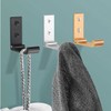 Folding Coat Hooks, Matte Black Wall Hooks for Hanging Coats