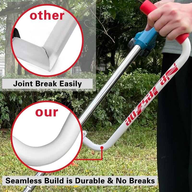 NeJesZoe Ergonomic Trimmer Grip Extension Handle with Bracket Clamp for