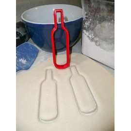 21ST BIRTHDAY PARTY CELEBRATION NUMBER TWENTY-ONE WINE GLASS BOTTLE CAP SET OF 4 SPECIAL OCCASION COOKIE CUTTERS 3D PRINTED MADE IN USA PR1037