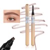 Eyebrow Pencil Red Brown, Microblading Tattoo Brow Pen 4 Point