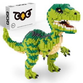Jurassic Dinosaur Building Blocks Set, Dinosaur Velociraptor Micro Mini Blocks Building Toys Dinosaur Model Decor Ideas Birthday Gifts for 8 9 10 11 12 13 14+ Year Old Boys Teens Adults