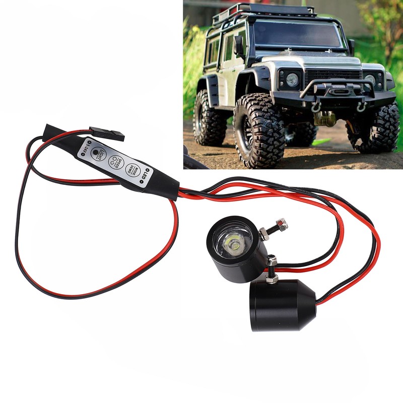 RC Car Headlight 3W Bright Light 8 Dynamic Modes Fit