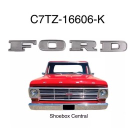 CARPENTER 1967 1968 1969 Ford Pickup Truck Chrome Hood Letter Kit
