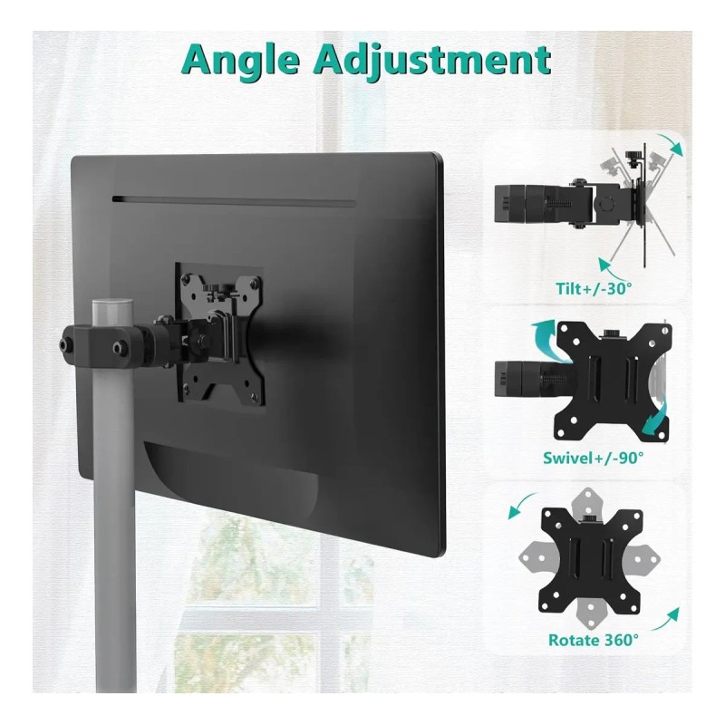 Wali Soporte De Poste Para Monitor Para Sistema De Montaje