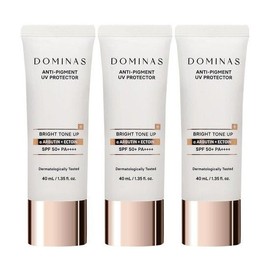 dominas TG Dominas Anti-Pigment UV Protector Bright Tone Up Sun Cream EX 40ml 3 pcs. Ss (50097065) 1 pc. / TG도미나스 안티 피그먼트 유브이 프로텍터브라이트 톤 업 선크림 이엑스 40ml 3개 Ss (50097065) 1개