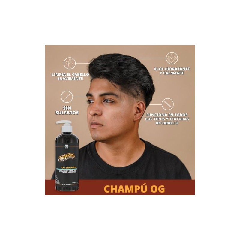 OG Shampoo by Suavecito for Men - 16 oz Shampoo