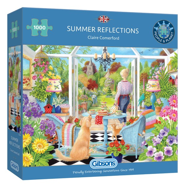 Puzzle by Gibsons - Puzzle: 1000 Summer Reflections – 1000 Piece Puzzles for Kids and Adults – Ages 12+