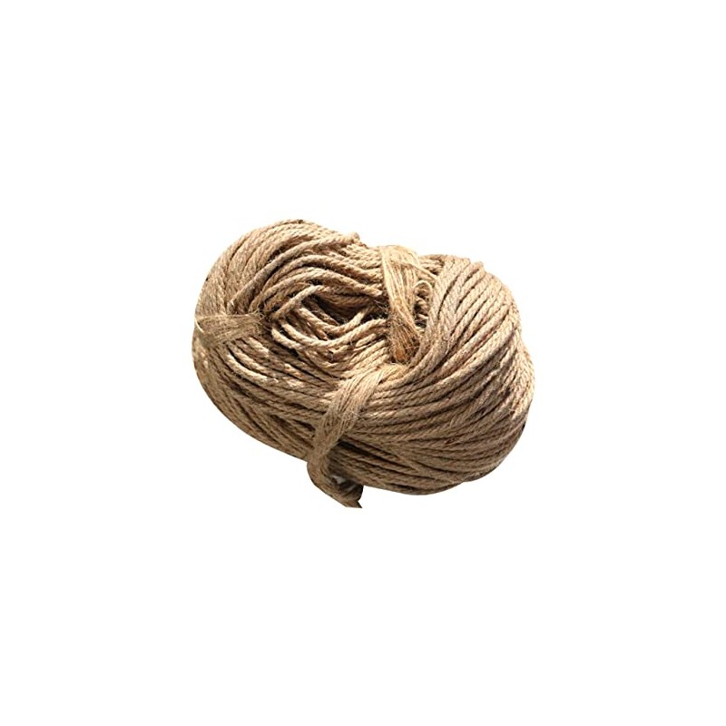 Natural Brown Jute Rope Hessian Braided Twisted Rustic Shabby Burlap