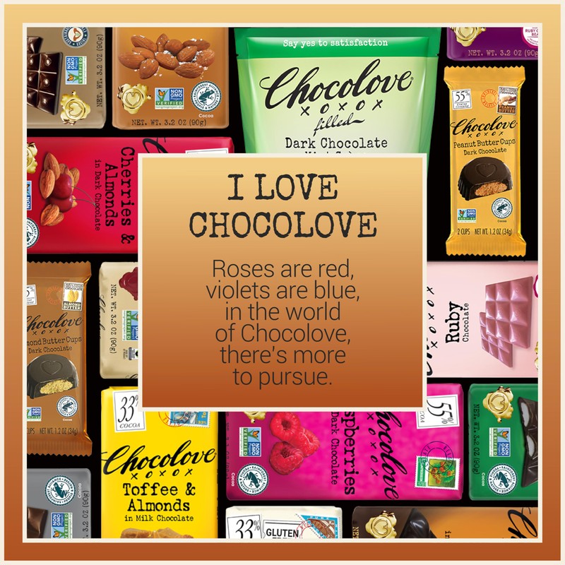 Chocolove Pretzel Milk Chocolate Bars | 33% Cocoa| Infused with