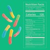 Kervan Candy Bebeto Sour Neon Worm Gummies - Fruity, Soft
