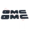 Auto NEW Front Rear Black Emblem Overlay 2019-2025 GMC Sierra