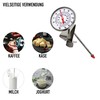 Milchthermometer, ideal für Milchkäse, Joghurt, Kaffee, mit Sonde (165 mm