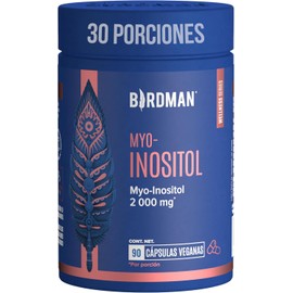 Birdman Myo Inositol 2000 mg | Suplemento Premium | Fórmula Limpia Sin Aditivos | Cápsula Vegana | Esencia Refrescante | Suplemento Alimenticio de Alta Calidad | 30 Porciones | 90 Cápsulas