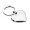 eBuyGB 12653 Chrome Love Heart Keyring, 6 cm, Silver