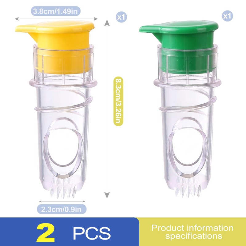 2 Pack Screw Top Lemon Squeezer, Portable Manual Citrus Press