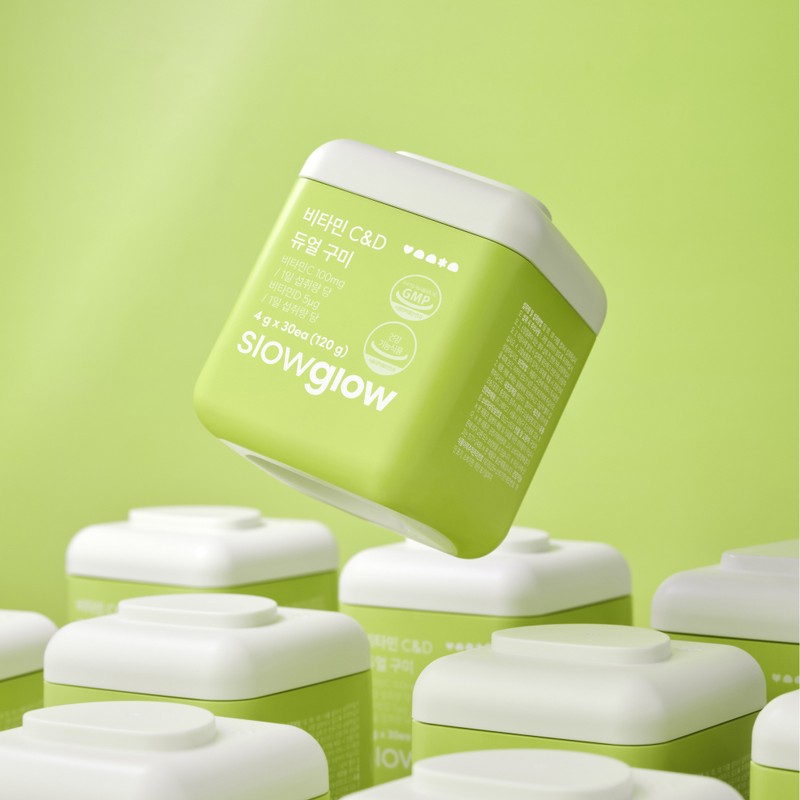 Slowglow Vitamin C&D Dual Gummy 30 Gummies (1-month supply) -