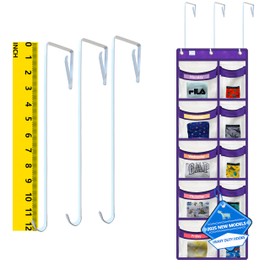 weekly clothes organizer for kids are a must have for parents,5 drawer storage organizer,Extended hook12 inches,kids clothes organizer, comes with two sets of label cards,2025 New White/Purple