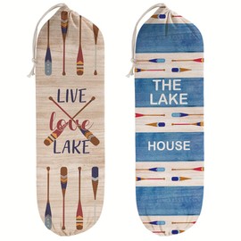 Lake House Decor Plastic Grocery Store Bag Holder Dispenser Set of 2, Kitchen Grocery Bag Storage and Organization, Kitchen Decor, Lake House Decor for the Home