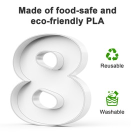 Usongshine 10'' Number Charcuterie Box Reusable Fillable Number Tray Letter Boxes Plates for Treats Chocolate Plastic Candy Cupcake Container（White F）