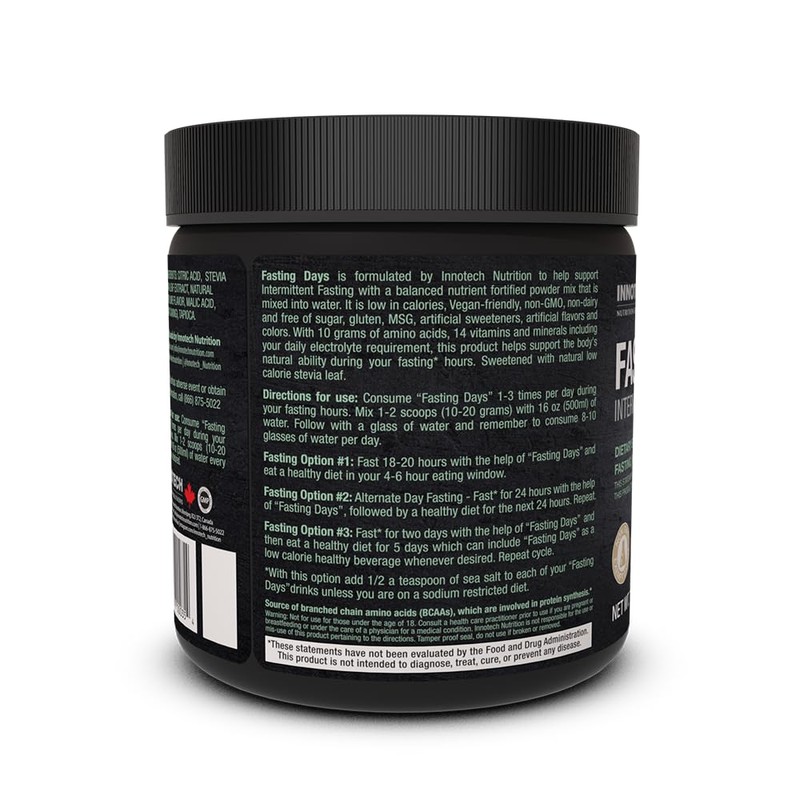 Innotech Nutrition Solutions Innotech Nutrition Fasting Days Intermittent Fasting Drink
